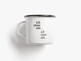 Tasse aus Emaille / Ich Atme Ein - TypeAlive