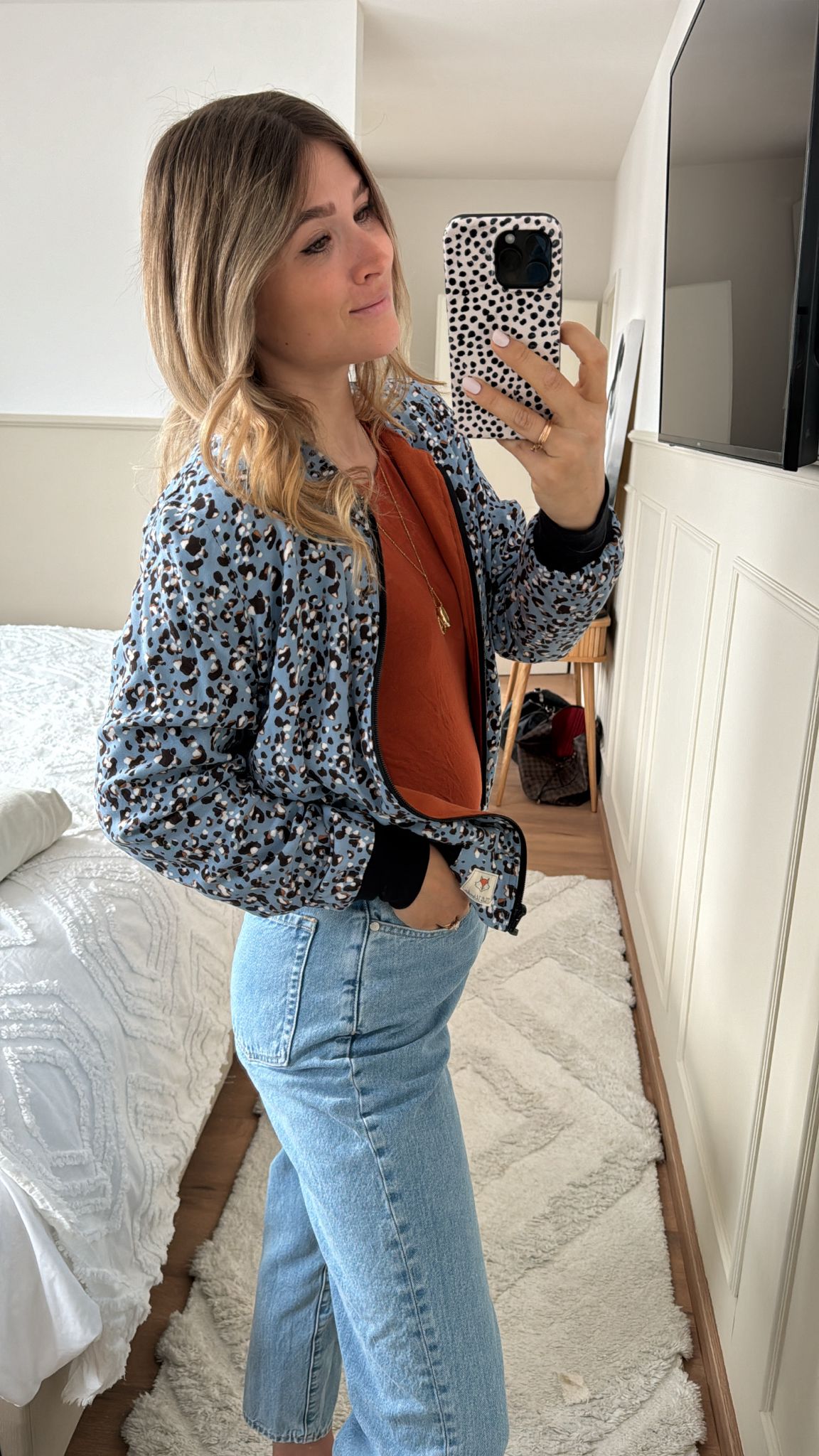Blouson-Jacke „Carrie“ aus Vikose - Milli Wonka