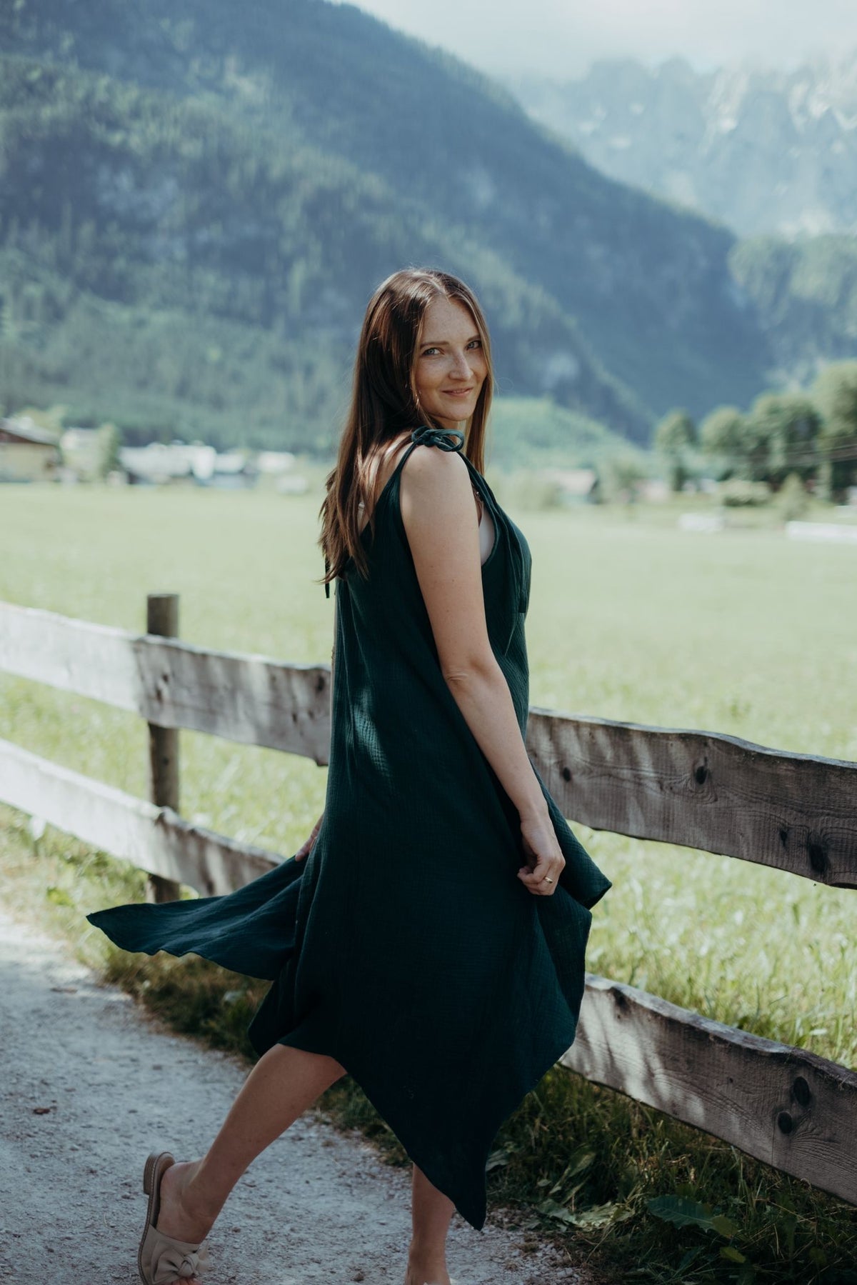 Musselin-Kleid- Milli Wonka