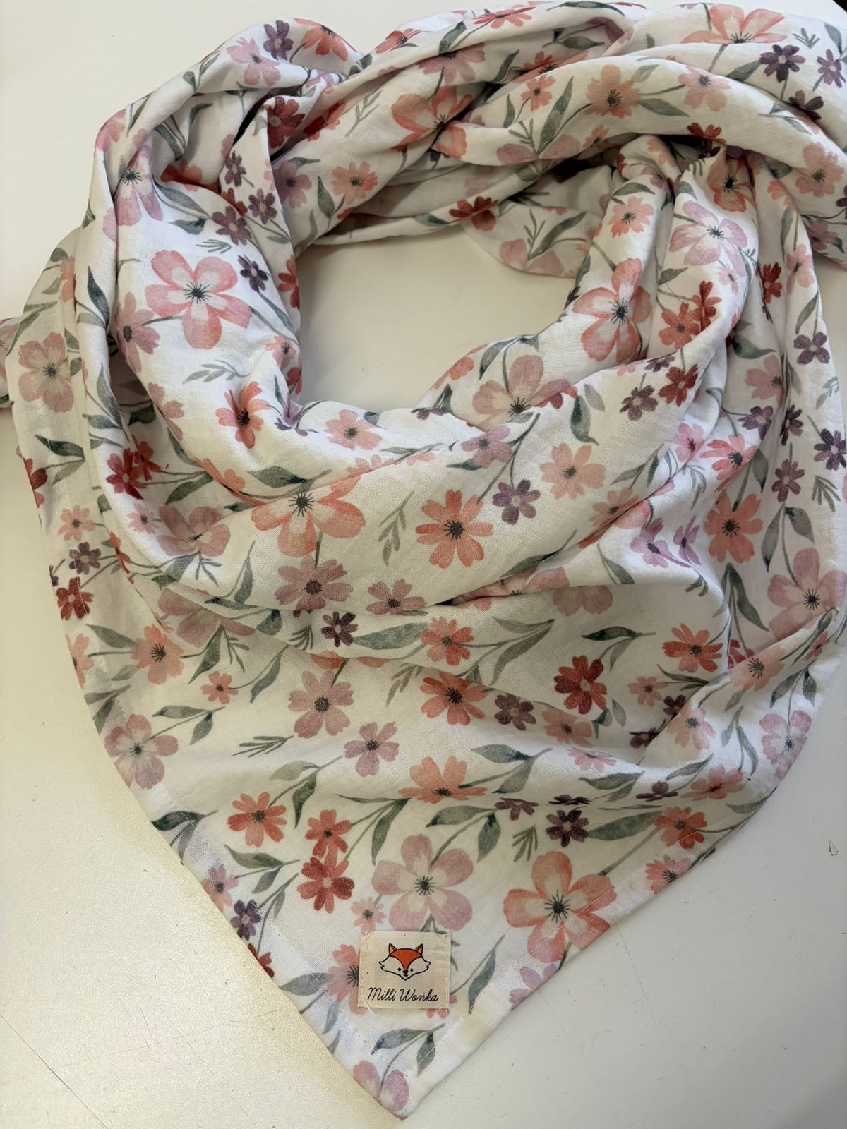 Musselinschal Dusty Flowers - Milli Wonka