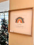 🌈Personalisiertes Geburtsposter "Regenbogen"🌈 - Goldener Schnitt Grafikdesign