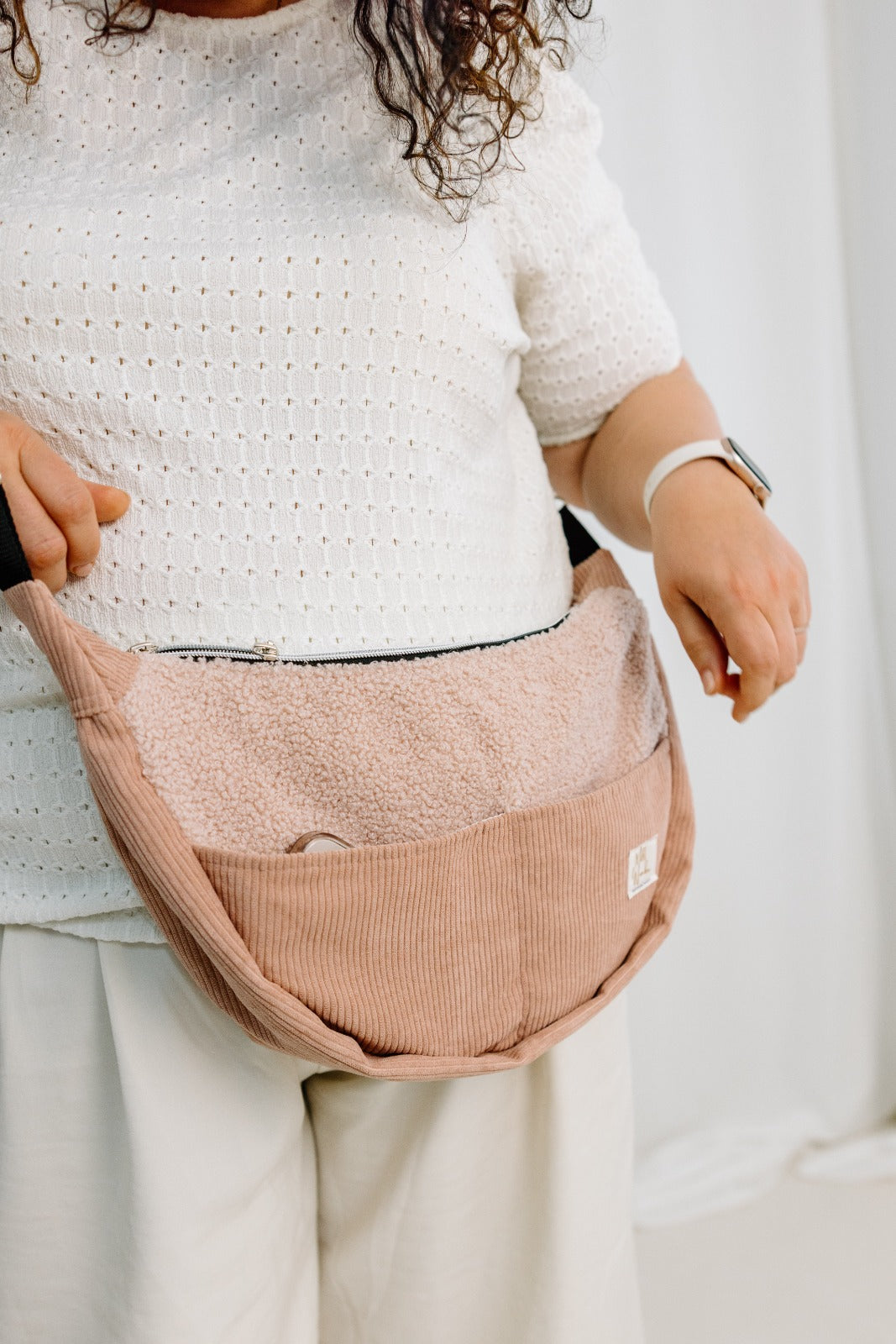 Moon Bag aus Cord & Teddy - Milli Wonka
