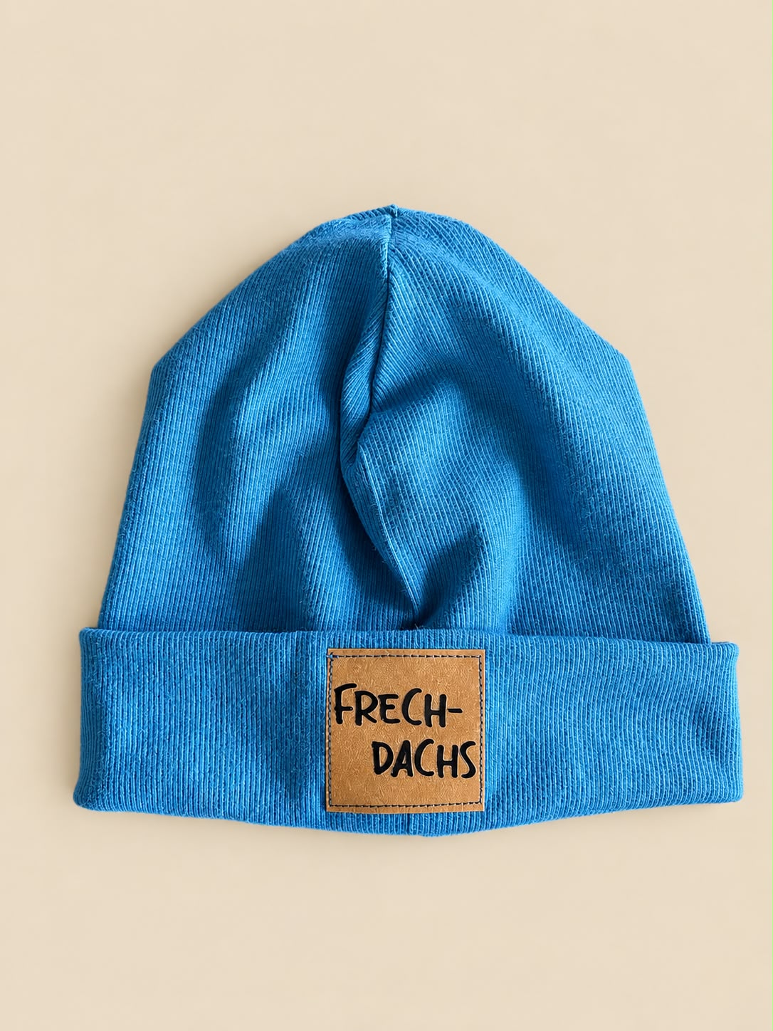 Statement-Beanie "Rauchblau" - Milli Wonka