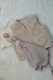 Wollweste "Teddy" Kids beige - Wollbebi