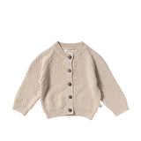 Bubble Knit | Cardigan | Oyster Gray - YourWishes