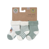Baby Socken Frottee 3er Set Bio Baumwolle - Hund - Lässig