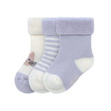 Baby Socken Frottee 3er Set Bio Baumwolle - Katze - Lässig