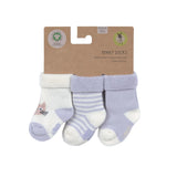 Baby Socken Frottee 3er Set Bio Baumwolle - Katze - Lässig