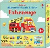 Allererstes Puzzle & Buch: Fahrzeuge - Usborne Verlag