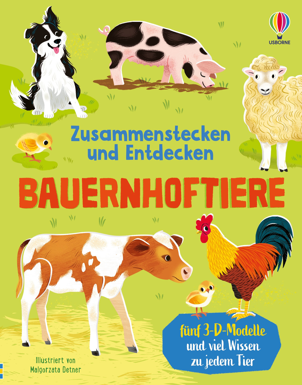 Zusammenstecken und Entdecken: Bauernhoftiere - Usborne Verlag