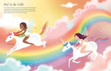 Mein Anziehpuppen-Stickerbuch: Regenbogen-Einhörner - Usborne Verlag