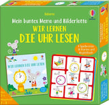 Mein buntes Memo und Bilderlotto: Wir lernen die Uhr lesen - Usborne Verlag