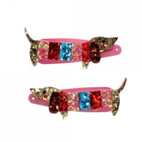 Glitzer-Haarspangen Sausage Dog - Dackel - Rex London