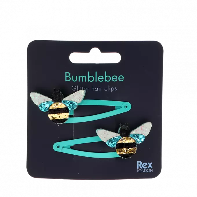 Glitzer-Haarspangen Bumblebee - Biene - Rex London