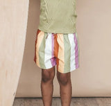 Badeshort multi stripes - multicolor - Salted Stories