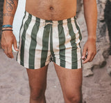 Herren-Badeshort - bronze green - Salted Stories