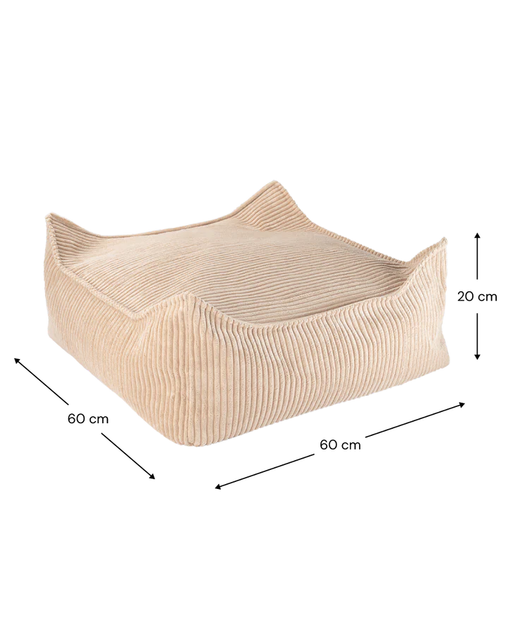 Breitcord Ottoman Sitzkissen beige - Wigiwama