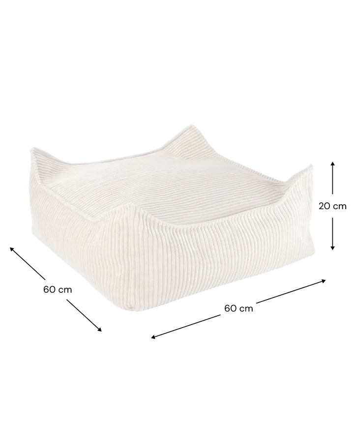 Breitcord Ottoman Sitzkissen creme - Wigiwama