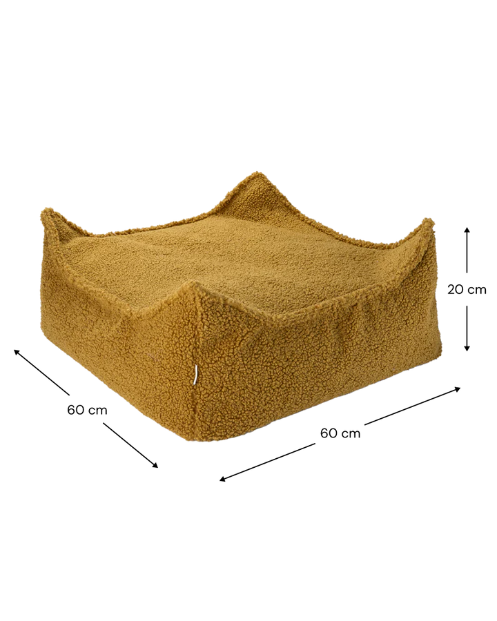 Teddy Ottoman Sitzkissen karamell - Wigiwama