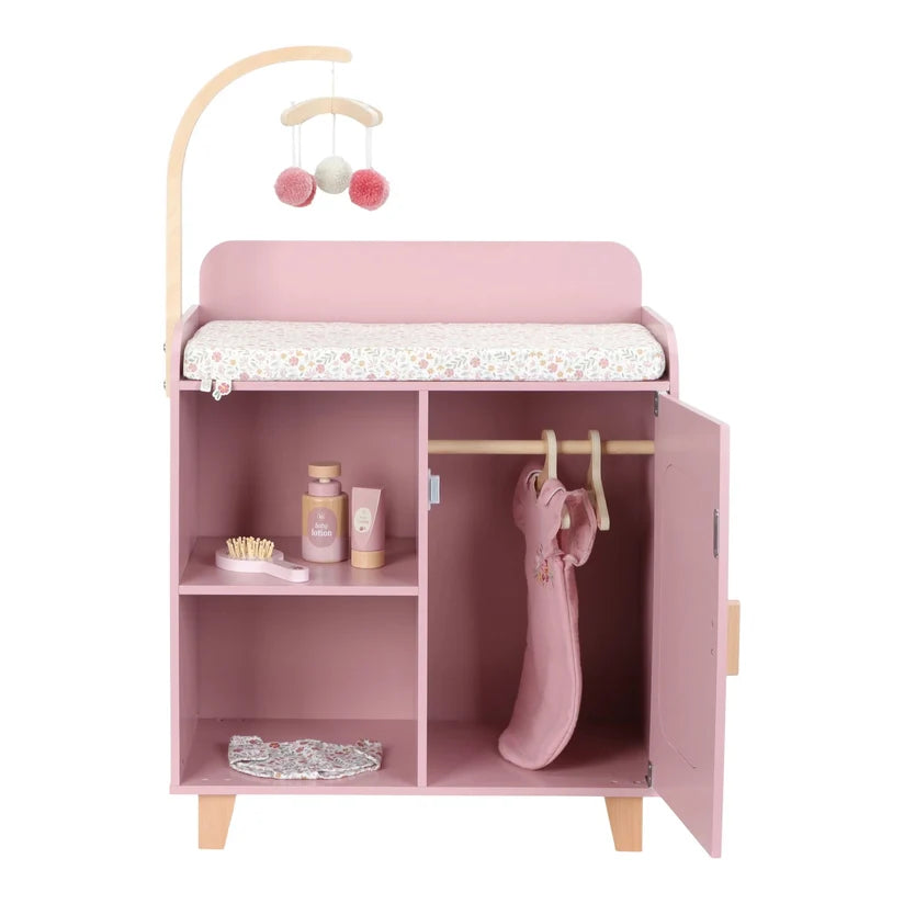 Little Dutch Puppenwickeltisch – Rosa (Essentials)