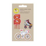 Textil-Sticker (3 Stk) - Schul Set Unique, Fahrrad - Lässig