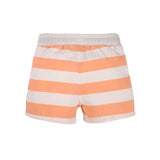 Badehose Baby - Block Stripes, Weiß Rosa Orange - Lässig