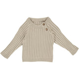 Baby Strickpullover rib sweater feather - Müsli by Green Cotton