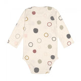 Baby Body Langarm GOTS - Cozy Colors, Circles Offwhite - Lässig
