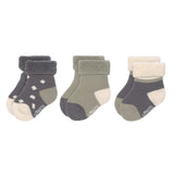 Babysocken (3er-Pack) GOTS - Newborn Socks, Anthracite - Lässig