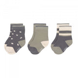 Kindersocken (3er-Pack) GOTS - Socks, Anthracite Olive - Lässig