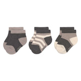 Kinder Sneaker Socken (3er-Pack) GOTS - Socks Anthrazit/Taupe - Lässig