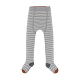 Strumpfhose - Tights GOTS, Tiny Farmer, Striped Orange Grey White - Lässig