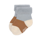 Frottee Socken Kinder (3er-Pack) GOTS - Hellblau Karamell - Lässig