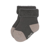 Frottee Socken Kinder (3er-Pack) GOTS - Anthrazit Taupe - Lässig