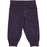 Baby Strickhose dark lilac - Müsli by Green Cotton