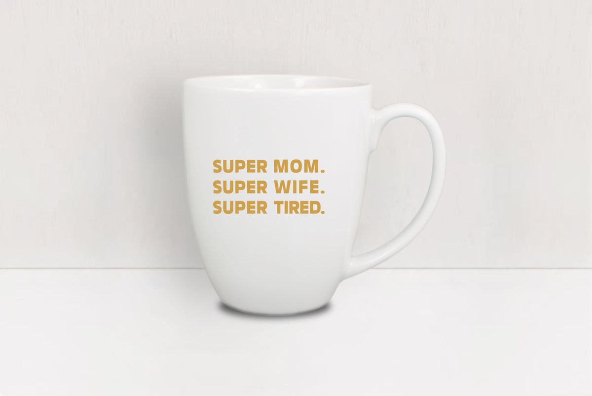 Porzellantasse "Super Mom" - Räuber und Komplizen