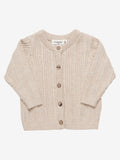 Cardigan Knit Tan Melange - Fixoni