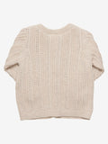 Cardigan Knit Tan Melange - Fixoni