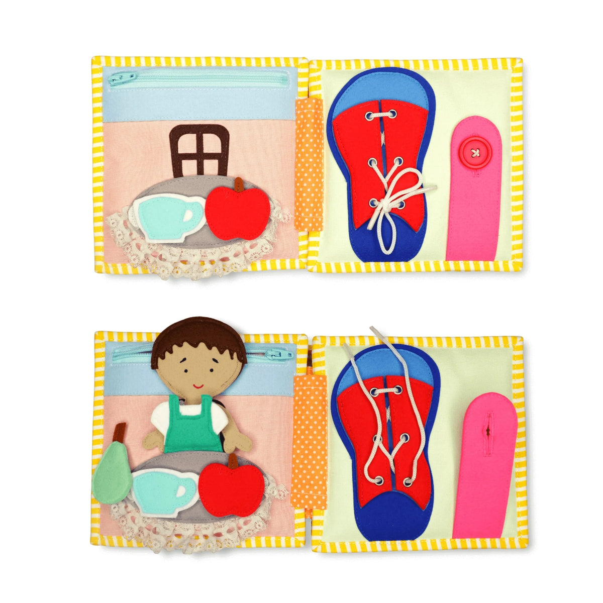 Home Sweet Home - 6 Seiten Mini Quiet Book - Ohne Personalisierung - Jolly Designs