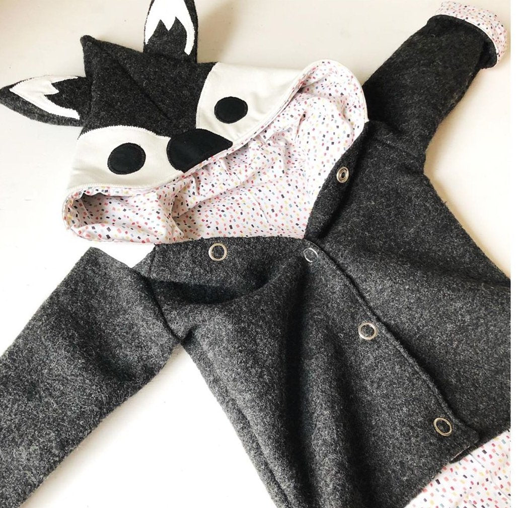 Walkjacke Fuchs bis Gr. 104 versch. Farben - Milli Wonka