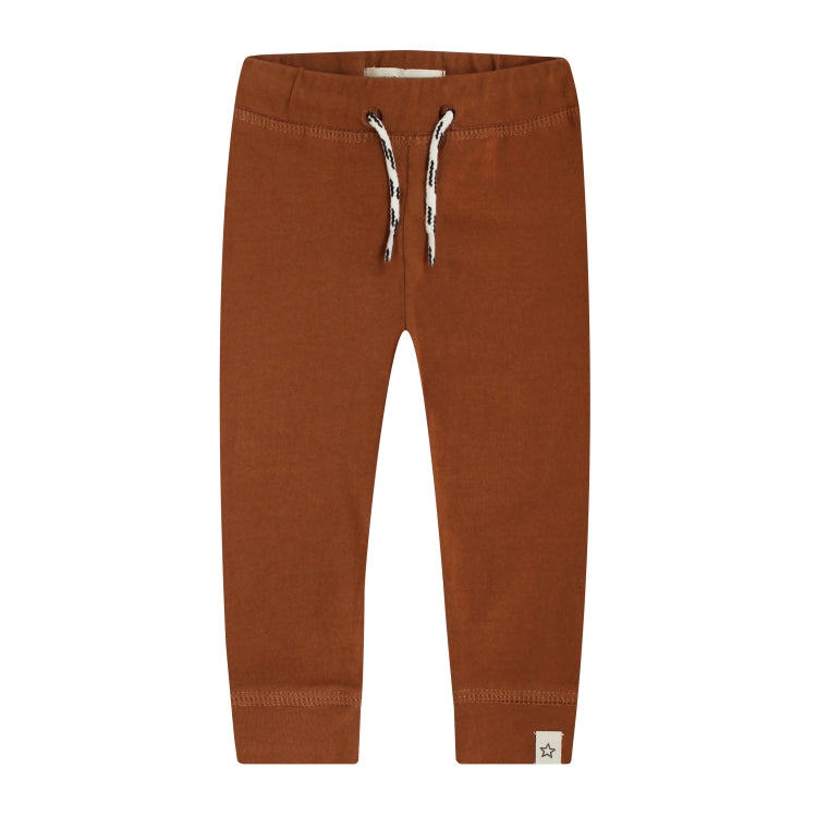 Weiche Jersey-Hose Calle | Solid carob brown - Your Wishes