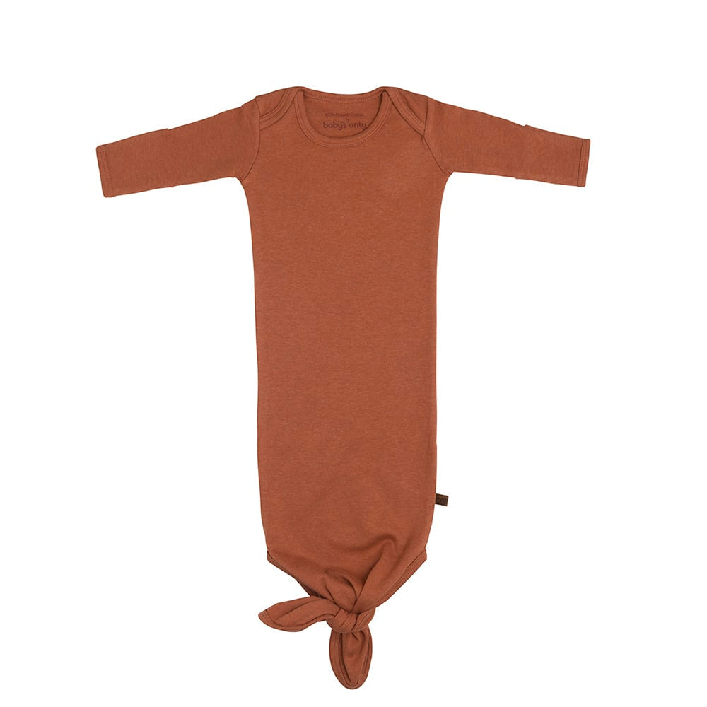 Geknoteter Strampler Melange honey - Baby´s Only
