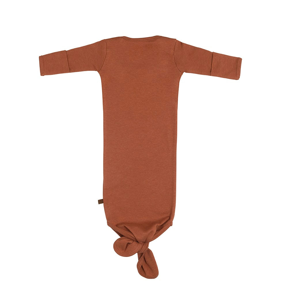Geknoteter Strampler Melange honey - Baby´s Only